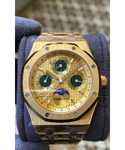 Audemars Piguet Royal Oak Perpetual Calendar Swiss Replica 904L Steel in Yellow Gold Casing