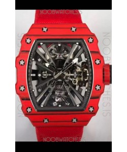 Richard Mille RM12-01 Carbon Fiber Case Genuine Tourbillon Movement 1:1 Mirror Replica Watch